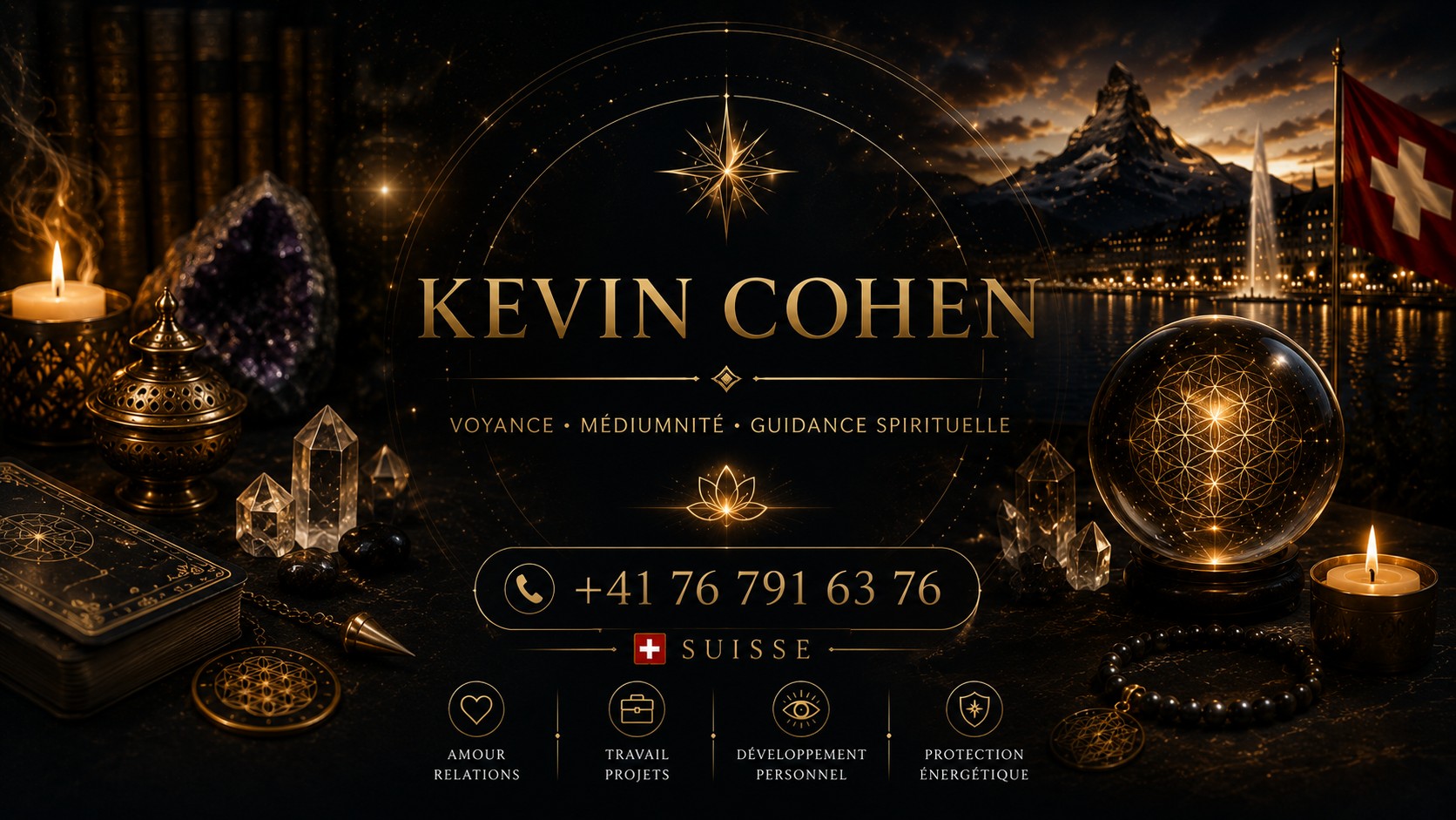 Kevin Cohen — Médium et Guide Spirituel en Suisse